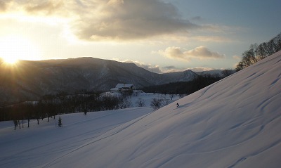 朝スキー朝里