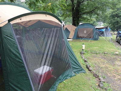 キャンプ　テント　お客様